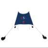 Neso Beach Tent with Sand Anchor, Portable Sun Shelter, 2.1 x 2.1 m, Reinforced Corners, Red/White/Blue view 1