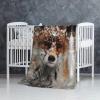 JONGYA Fox Snow Printed Soft and Warm Flannel Blanket view 2