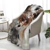 JONGYA Fox Snow Printed Soft and Warm Flannel Blanket view 3