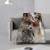 JONGYA Fox Snow Printed Soft and Warm Flannel Blanket view 4