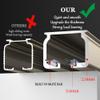 Aluminum Double-Track Ceiling Curtain Rail, 100–600 cm, Color 03 view 4