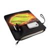 Xoenoiee Fire Softball Print Book Sleeve with Zipper view 2