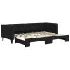 DJEKA Pull-Out Daybed 80x200 cm, Black Velvet view 2