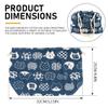Doerdo Japanese-Style Lunch Tote Bag with Drawstring, Blue view 2