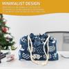 Doerdo Japanese-Style Lunch Tote Bag with Drawstring, Blue view 4