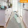 YUANZHI Modern Hallway Runner Rug, 120 x 430 cm, Durable Vintage Kitchen Runner view 2