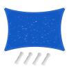 Waterproof Shade Sail, 95% UV Protection, Blue, 3 x 4.5 m view 1
