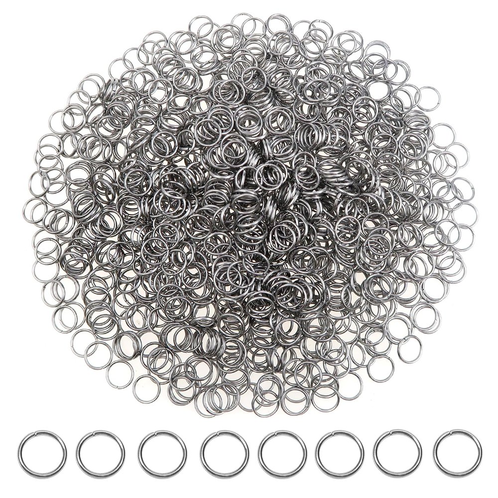 TOAOB 1,000 6 mm Stainless Steel Jump Rings