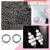 TOAOB 1,000 6 mm Stainless Steel Jump Rings view 3
