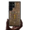 Carveit Phone Case for Galaxy S23 Ultra, Walnut Retro Hourglass view 1