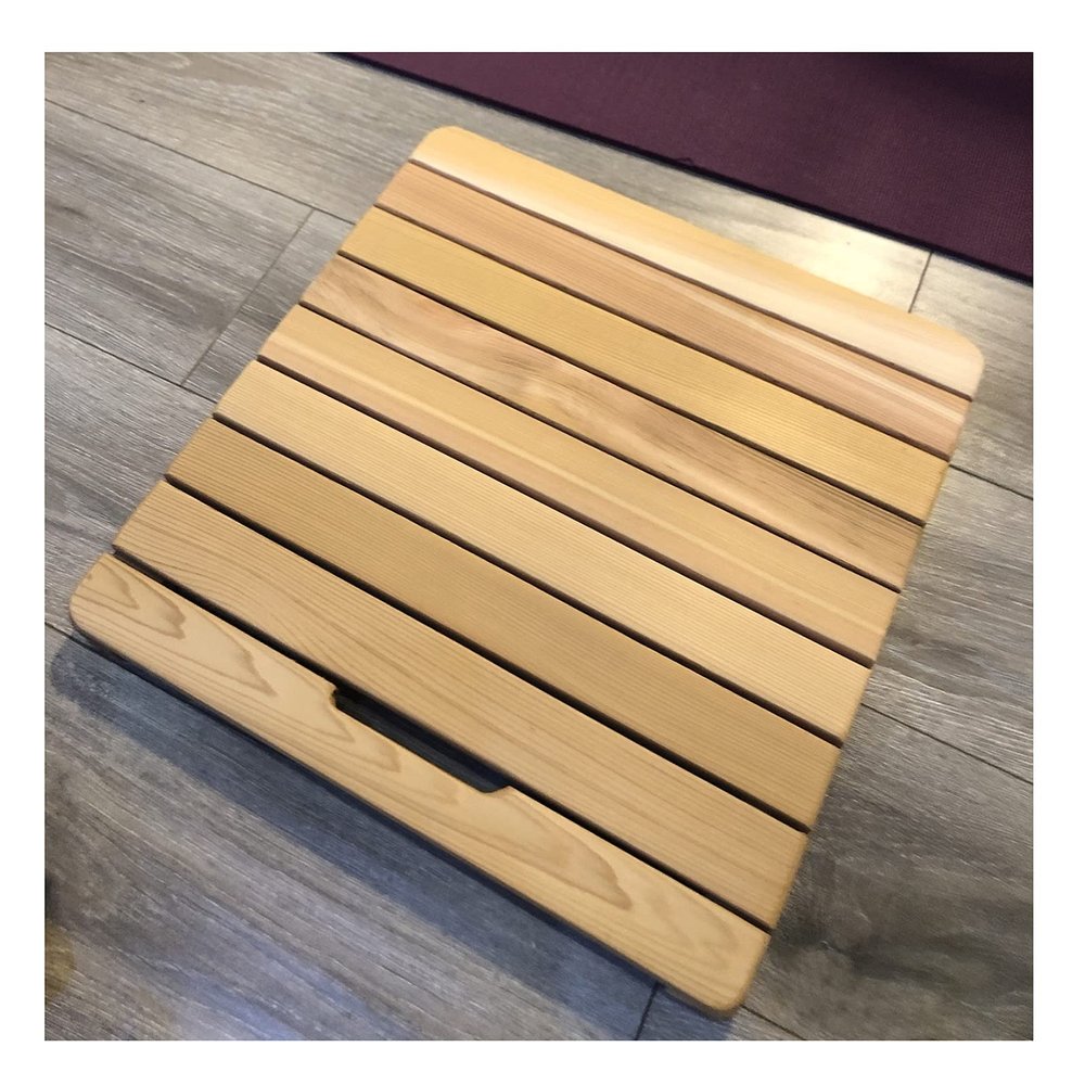 Non-Slip Natural Wood Shower Mat