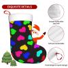 VducK Rainbow Hearts Christmas Stocking, 45 cm view 3