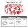 Sunshineyan Valentine's Day Round Tablecloth, 152.4 cm, Red Hearts view 4
