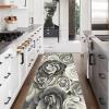 YUANZHI Washable Kitchen Floor Mat, 80 x 160 cm, Geometric Kitchen Runner view 2