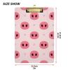 Pink Pig Nose Acrylic Clipboard, Low-Profile Metal Clip, A4/Letter Size, 31.8 x 22.9 cm view 3