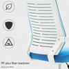 Ergonomic Height-Adjustable Office Chair with Armrests, Blue C view 3