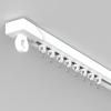 Self-Adhesive Curtain Track for Ceiling or Wall, No Drilling, Nano-Silent Rollers view 1