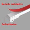 Self-Adhesive Curtain Track for Ceiling or Wall, No Drilling, Nano-Silent Rollers view 2