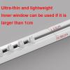 Self-Adhesive Curtain Track for Ceiling or Wall, No Drilling, Nano-Silent Rollers view 3