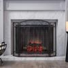 3-Panel Fireplace Safety Screen, Child-Safe, 44 W x 31.5 H in, Black view 2