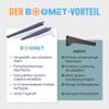 BOOMET Shelf Bracket Set for Wall Rails, 48 cm, White, 10 Pairs view 4