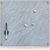 Magnetic Glass Memo Board, Black Slate Effect, 60 x 40 cm view 1