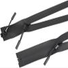 No. 5 Black Waterproof Nylon Zipper, Closed-End view 4