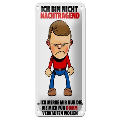 FEMER Tin Sign, 12 x 18 cm, “I’m Not Resentful—I Remember”