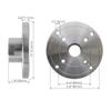 4 in (100 mm) Wood Lathe Faceplate for M33 x 3.5 Thread (M18 x 2.5 / 1 in x 8 TPI) view 2