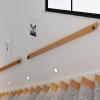 Wooden Wall-Mounted Handrail for Interior Stairs, 120 cm/4 ft view 2