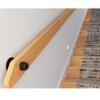 Wooden Wall-Mounted Handrail for Interior Stairs, 120 cm/4 ft view 3