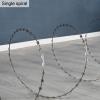 XLIHAWY Razor Barbed Wire, Galvanized Stainless Steel Fence Coil view 4