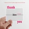 Thailand I Love Thailand Elephant Sculpture Thank You Quote Sticker view 2