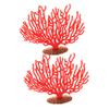 ibasenice Realistic Red Coral Ornaments, 2-Piece Plastic Set view 1