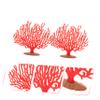 ibasenice Realistic Red Coral Ornaments, 2-Piece Plastic Set view 2