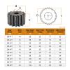 SSIMOO Spur Gear 2M-41/42/43/44/45/46/47/48/49/50T, SC45 Carbon Steel, 20 mm Height (2M48T, 14 mm Bore) view 3