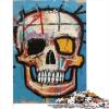 Basquiat-Style Skull Wooden Puzzle for Adults, 1,000 Extra-Large Pieces, 29.5 x 19.7 in view 1
