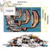 Basquiat-Style Skull Wooden Puzzle for Adults, 1,000 Extra-Large Pieces, 29.5 x 19.7 in view 4