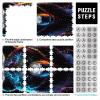 1000-Piece Neon Bear Portrait Puzzle, Family Puzzle, Gift, 100% Recycled Cardboard, Ages 12+, 26 x 38 cm view 3