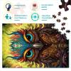 Art Animals Peacock Puzzle, 1,000 Pieces, High-Quality 100% Recycled Board, Gift for Adults and Children, 26 x 38 cm view 2