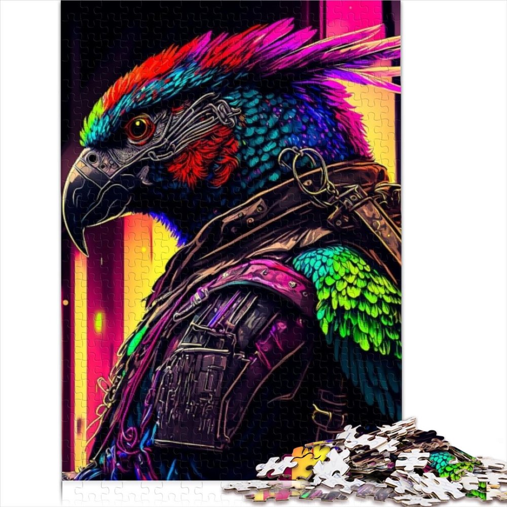 Bird Warrior Puzzle for Kids, 1,000-Piece Puzzle for Adults and Children, Recycled Cardboard, Brain Teaser, 26 x 38 cm