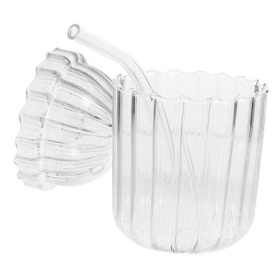 HOLIDYOYO Glass Sippy Cup with Lid