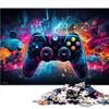 1000-Piece Starry Night Gamepad Puzzle for Adults and Kids, Wooden Puzzle, 50 x 75 cm view 1