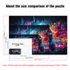 1000-Piece Starry Night Gamepad Puzzle for Adults and Kids, Wooden Puzzle, 50 x 75 cm view 3