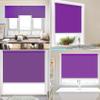 Drill-Free Blackout Roller Blind 115 x 120 cm, Clamp-Fit, Purple view 2