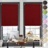 Clip-On Blackout Roller Blind 85 x 150 cm, No Drilling, Red view 1