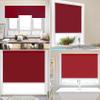 Clip-On Blackout Roller Blind 85 x 150 cm, No Drilling, Red view 2