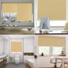No-Drill Blackout Roller Blind 115 x 140 cm, Cream view 2