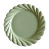 HEXEH Vintage Green Reusable Ceramic Dining Plate view 1