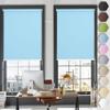 No-Drill Blackout Roller Blind 90 x 190 cm, Sky Blue view 1